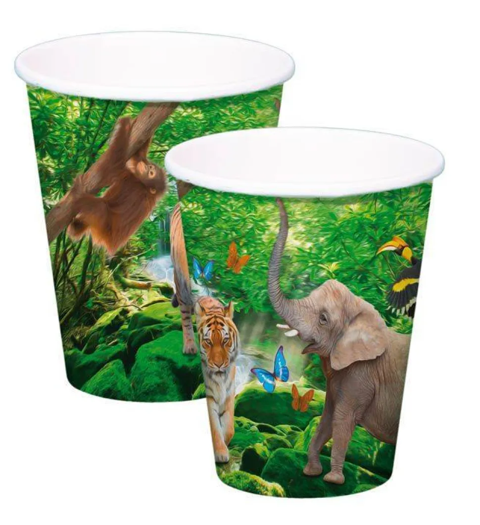 Dieren Bekers Safari Karton 250ml 8st