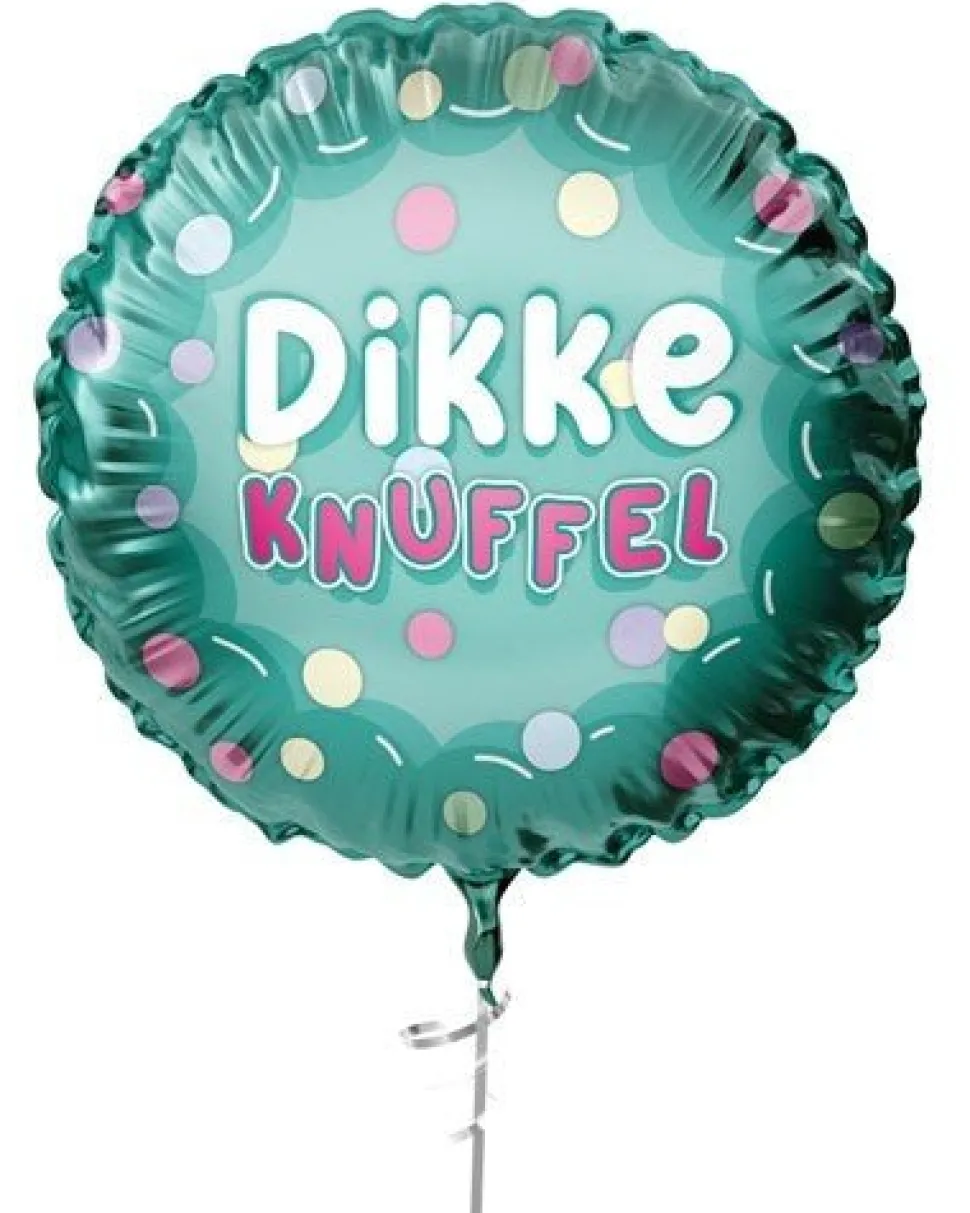 Dikke Knuffel Helium Ballon Gekleurd Leeg 45cm