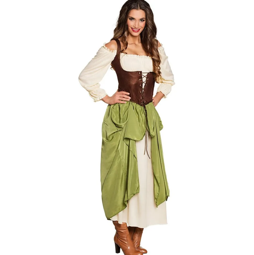 Dirndl Jurk Oktoberfest Dames Groen