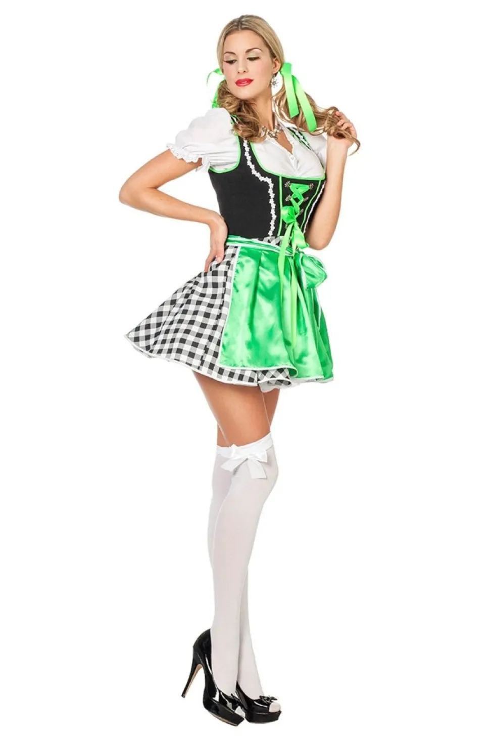 Dirndl Jurk Oktoberfest Groen Dames
