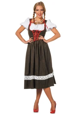 Dirndl Jurk Oktoberfest Lang Groen