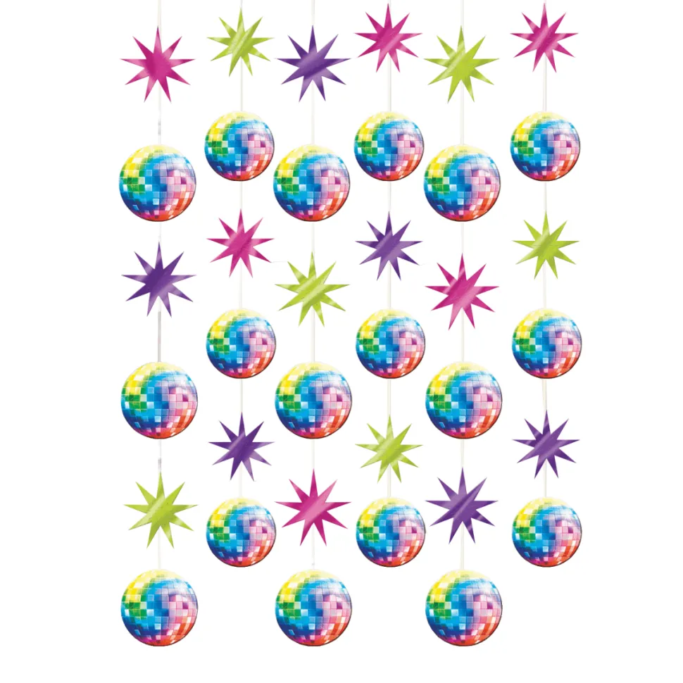 Disco Hangdecoratie 2,10m 6st