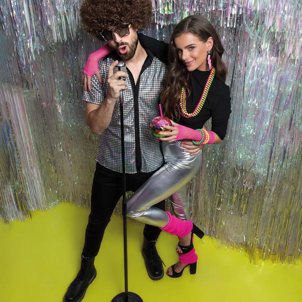 Disco Shirt Metallic Zilver