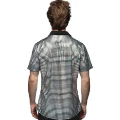 Disco Shirt Metallic Zilver