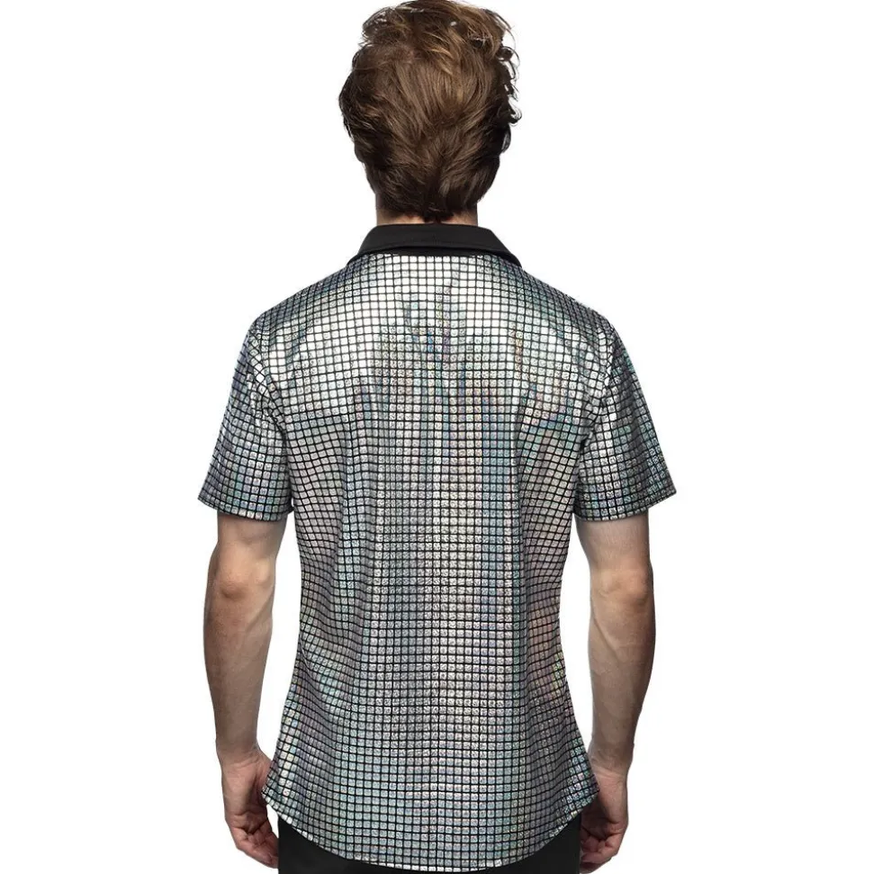 Disco Shirt Metallic Zilver