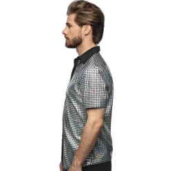 Disco Shirt Metallic Zilver