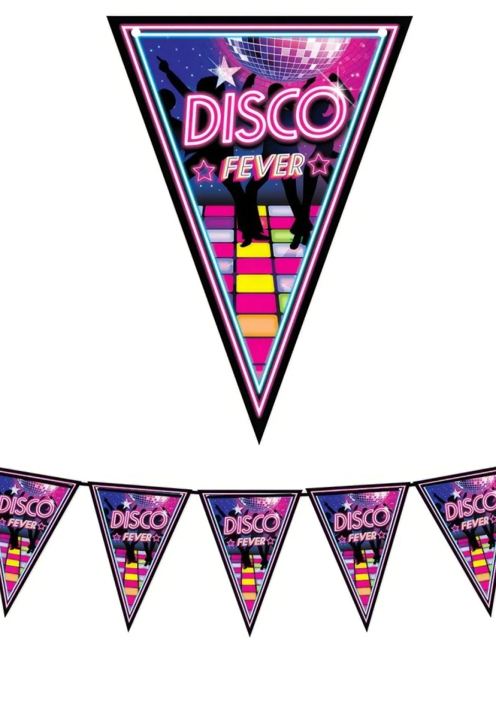 Disco 70S Slinger Wimpel 3m