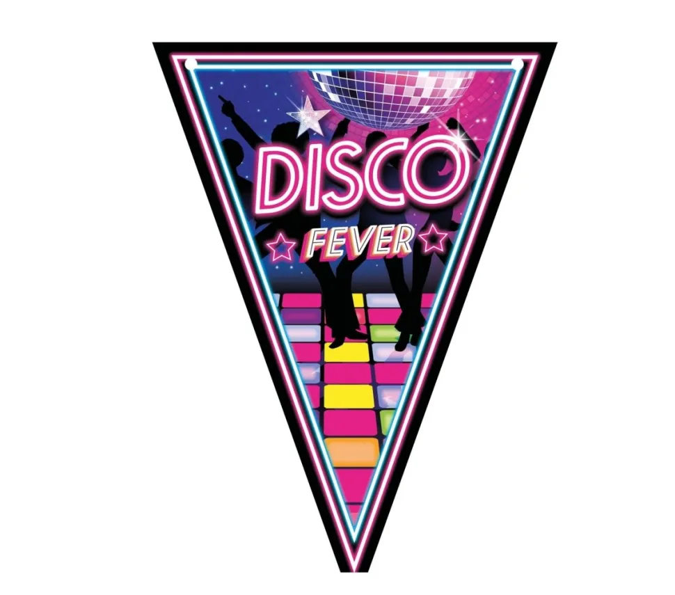 Disco 70S Slinger Wimpel 3m