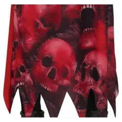 Doodshoofd Halloween Kostuum Kind Rood