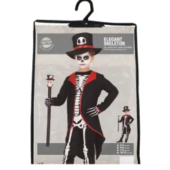 Elegante Skelet Halloween Kostuum Kind