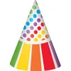 Feesthoedjes Regenboog 8st