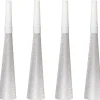 Feesttoeters Zilver 19cm 4st