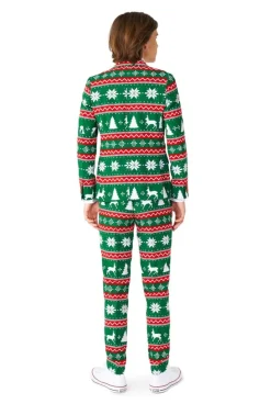 Festive Green Pak Jongen Tiener OppoSuits