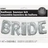 Folie Ballon Bride Zilver Leeg 2,74m