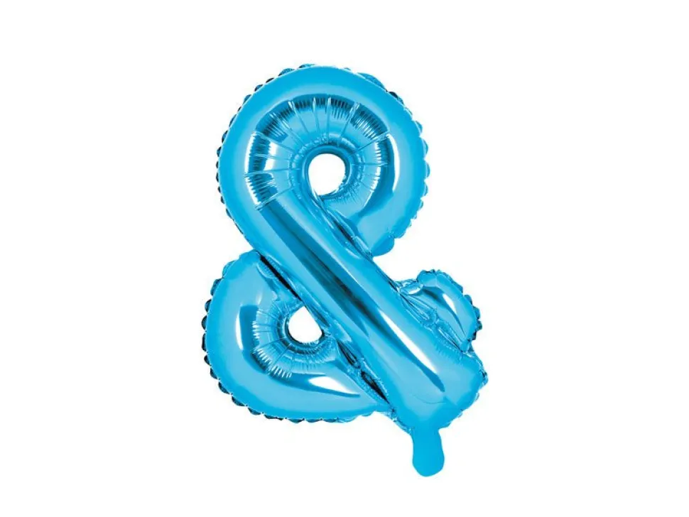 Folie Ballon Letter & Blauw Leeg 35cm