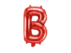 Folie Ballon Letter B Rood Leeg 35cm