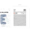 Folie Ballon Letter E Holografisch Leeg 35cm
