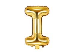 Folie Ballon Letter I Goud Leeg 35cm