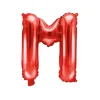 Folie Ballon Letter M Rood Leeg 35cm