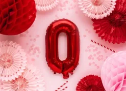 Folie Ballon Letter O Rood Leegd 35cm