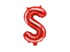 Folie Ballon Letter S Rood Leeg 35cm