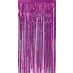 Fuchsia Deurgordijn Metallic 2m