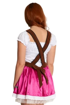 Fuchsia Dirndl Jurk Oktoberfest Fay