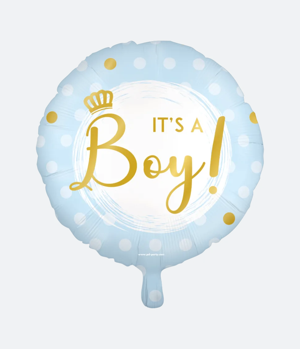 Geboorte Helium Ballon It'S A Boy Leeg 45cm