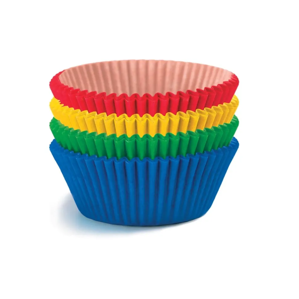 Gekleurde Cupcake Vormpjes 5cm 40st