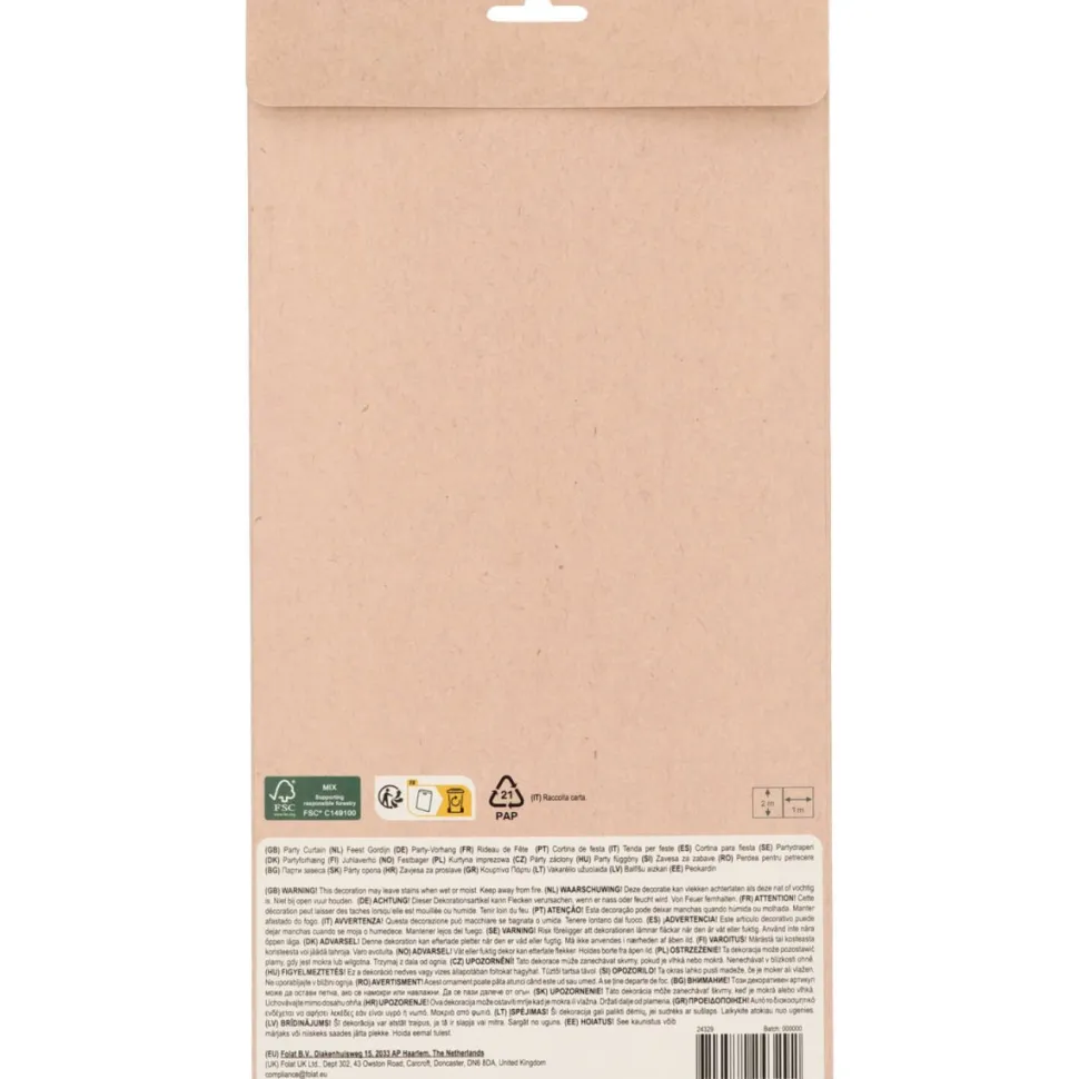 Gekleurde Deurgordijn Pastel 2m