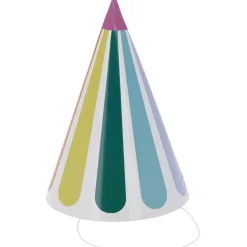 Gekleurde Feesthoedjes 16cm 6st