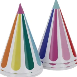 Gekleurde Feesthoedjes 16cm 6st