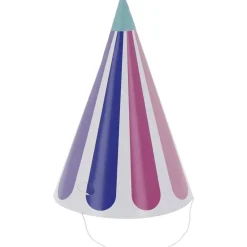 Gekleurde Feesthoedjes 16cm 6st