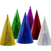 Gekleurde Feesthoedjes Metallic 16cm 6st