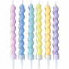 Gekleurde Kaarsen Twisted Pastel