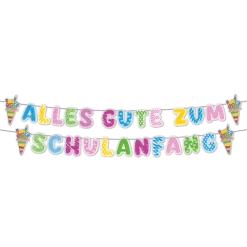 Gekleurde Letterslinger Alles Gute Zum Schulanfang Abc 1,5m
