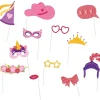 Gekleurde Photobooth Props Meisjes 20cm 12st