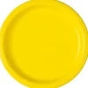 Gele Borden Rond 23cm 16st