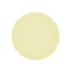 Gele Borden Rond Swirl Pastel 18,8cm 6st