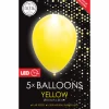 Gele Led Ballonnen 26cm 5st