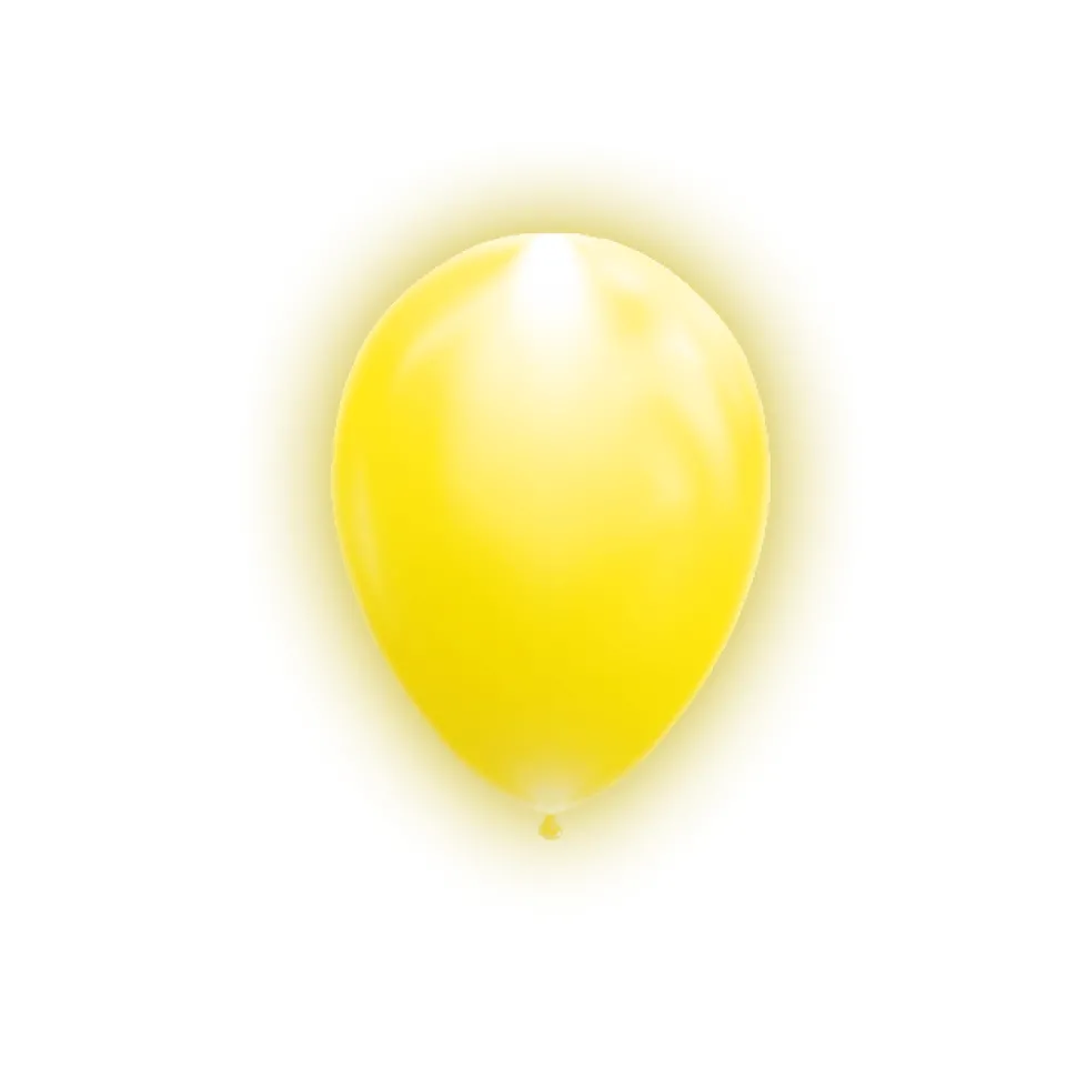 Gele Led Ballonnen 26cm 5st