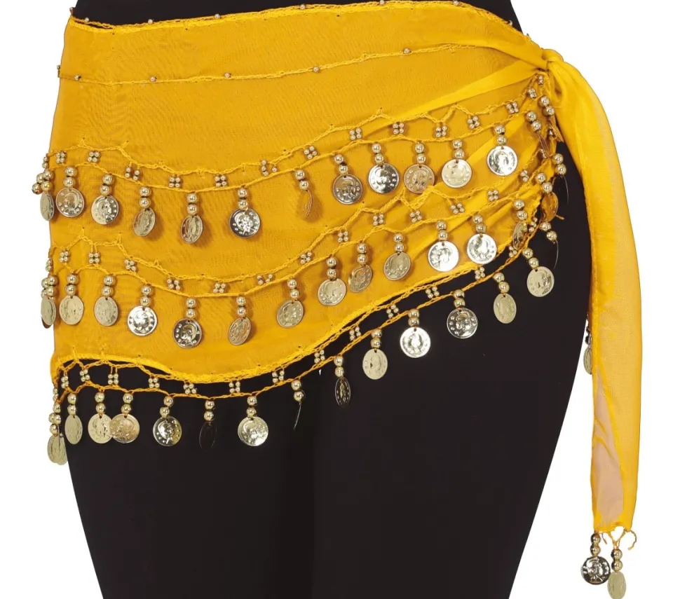 Gele Rok Buikdanseres 1,35m
