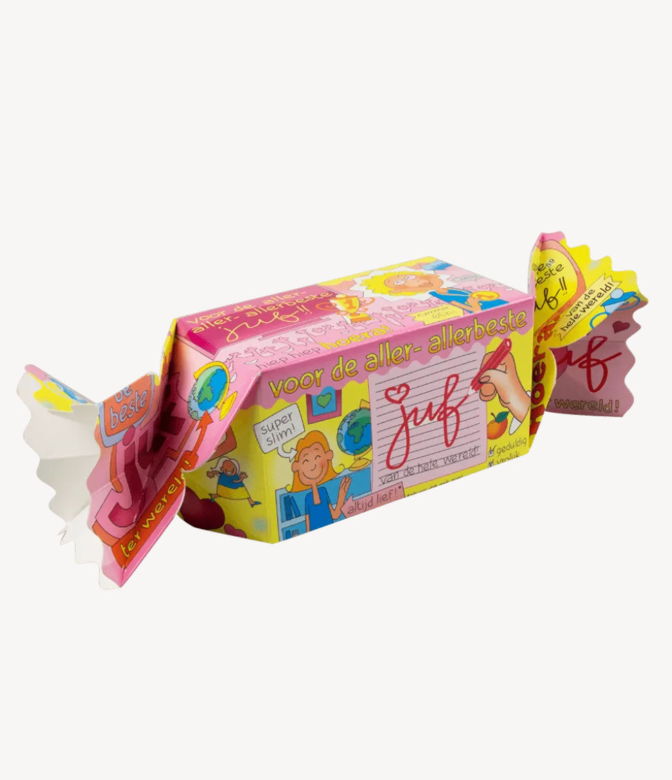 Geschenkdoosje Juf 26cm