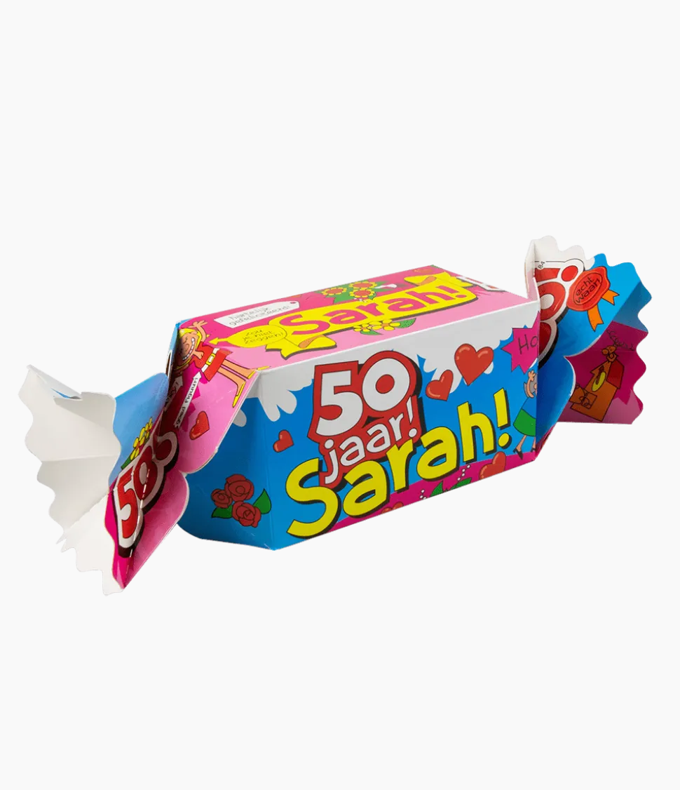 Geschenkdoosje Sarah 50 Jaar 26cm