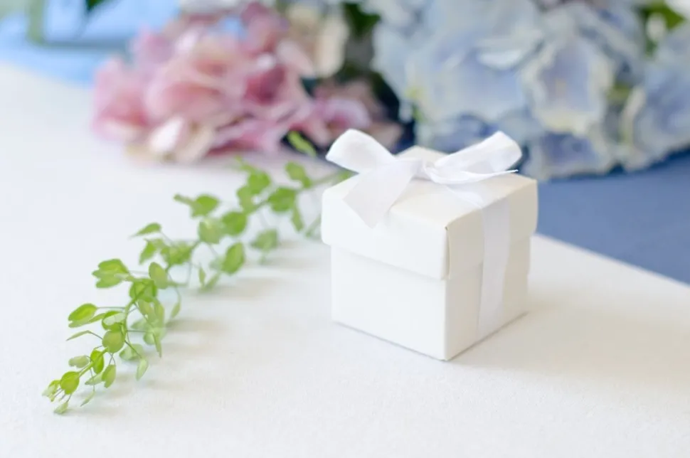 Geschenkdoosjes Kubus Strik 5,2cm 10st