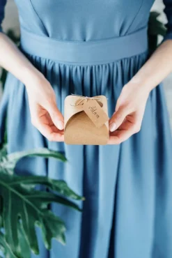Geschenkdoosjes met Naamkaartjes 6cm 10st