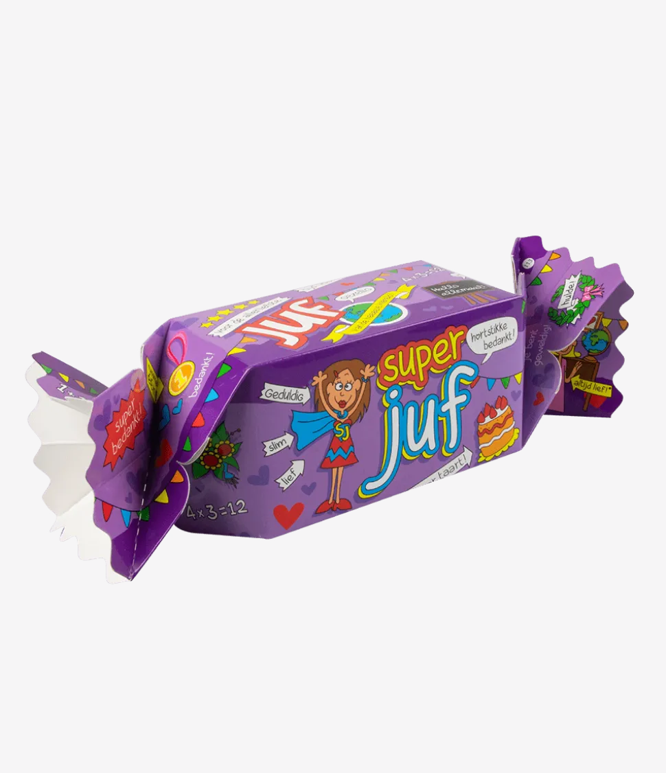 Geschenkdoosje Super Juf 26cm