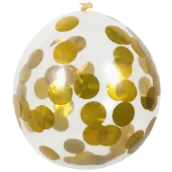 Gouden Ballonnen Confetti 30cm 5st