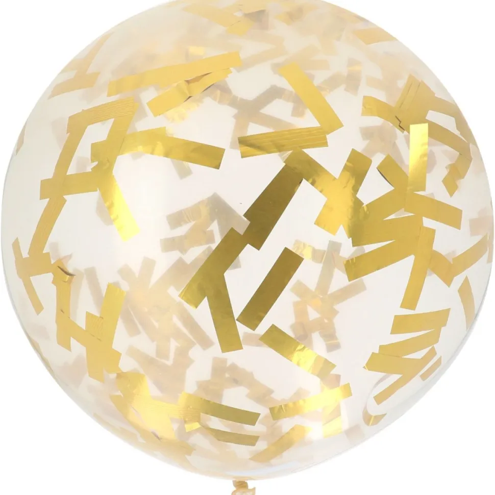 Gouden Confetti Ballon 61cm