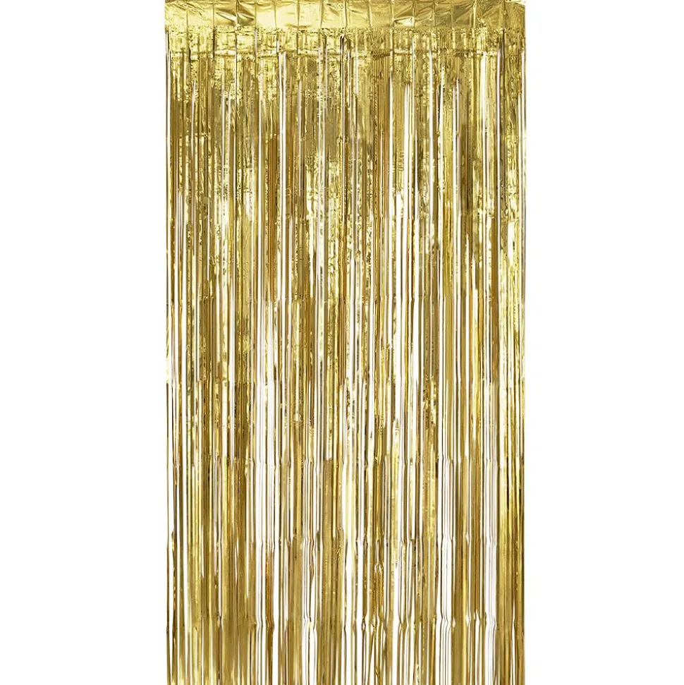 Gouden Deurgordijn Metallic 2m